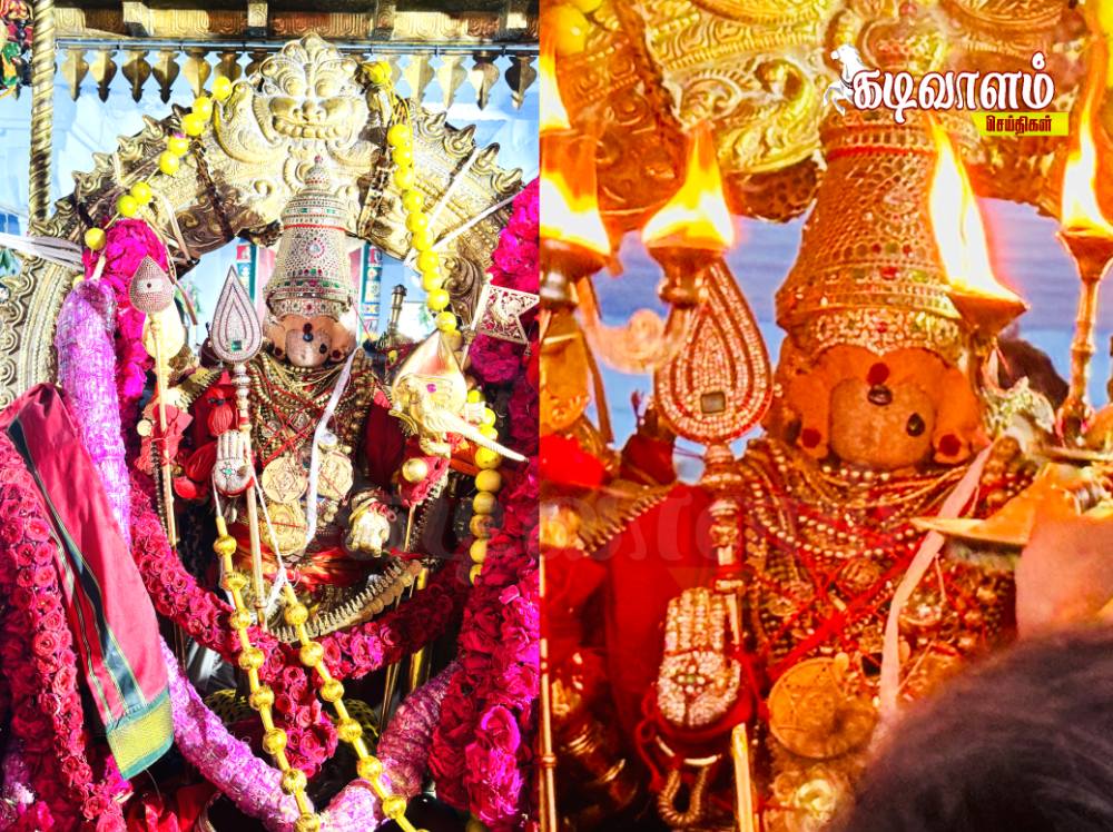 திருச்செந்தூர் சுப்பிரமணிய சுவாமி கோவில் மாசித் திருவிழா 7-ம் நாளான இன்று தங்கச்சப்பரத்தில் “சிவப்புச் சாத்தி” பக்தர்களுக்கு காட்சி திருச்செந்தூர் சுப்பிரமணிய சுவாமி கோவில் மாசித் திருவிழா 7-ம் நாளான இன்று தங்கச்சப்பரத்தில் “சிவப்புச் சாத்தி” பக்தர்களுக்கு காட்சி
