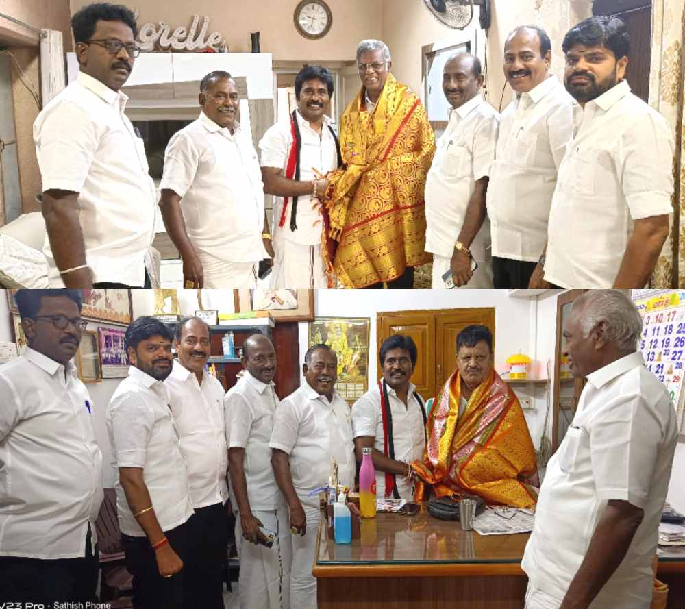 தூத்துக்குடி அதிமுக வேட்பாளர் சிவசாமி வேலுமணி தொழிலதிபர்களிடம் தீவிர வாக்கு சேகரிப்பு தூத்துக்குடி அதிமுக வேட்பாளர் சிவசாமி வேலுமணி தொழிலதிபர்களிடம் தீவிர வாக்கு சேகரிப்பு