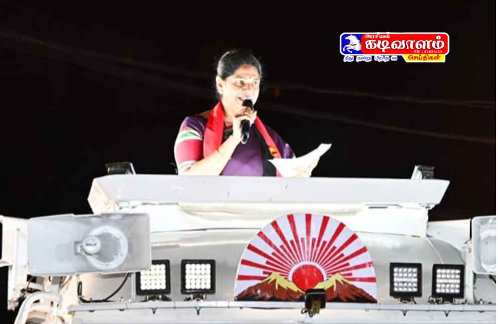 தமிழ்நாட்டுக்கு நிதி கொடுக்கக்கூடிய ஆட்சி ஒன்றியத்தில் வந்தவுடன் நிச்சயமாக அனைத்து சகோதரிகளுக்கும் மகளிர் உரிமை தொகை வந்து சேரும்- கனிமொழி பிரச்சாரம் தமிழ்நாட்டுக்கு நிதி கொடுக்கக்கூடிய ஆட்சி ஒன்றியத்தில் வந்தவுடன் நிச்சயமாக அனைத்து சகோதரிகளுக்கும் மகளிர் உரிமை தொகை வந்து சேரும்- கனிமொழி பிரச்சாரம்