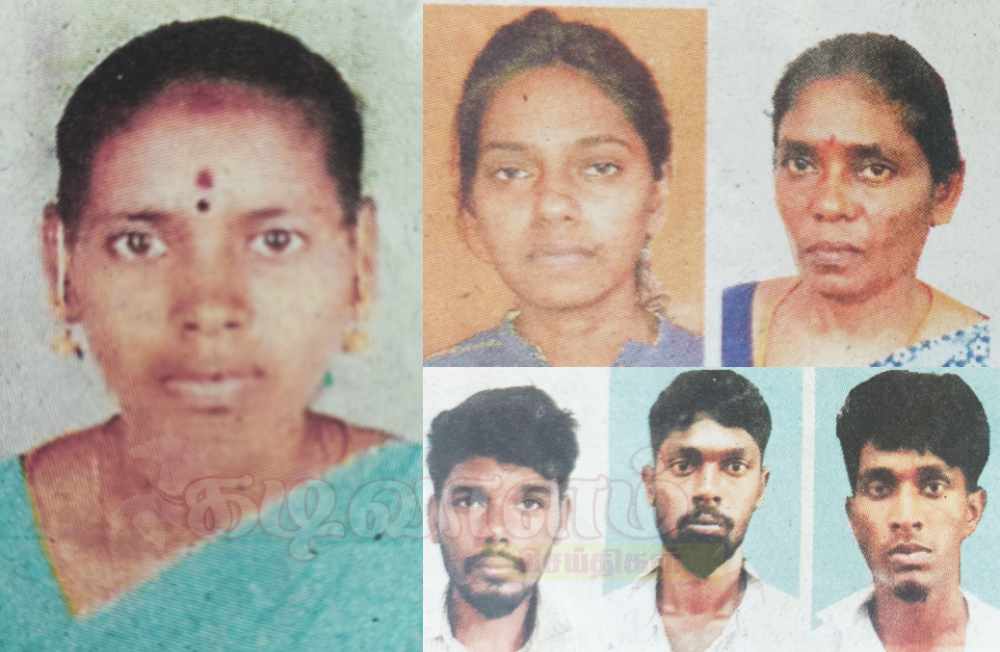 புதியம்புத்தூரில் சொத்துக்காக கூலிப்படை ஏவி இளம்பெண்ணை கழுத்தை நெறித்துக் கொலை – கணவரிடம் சகோதரி உட்பட 5 பேர் கைது