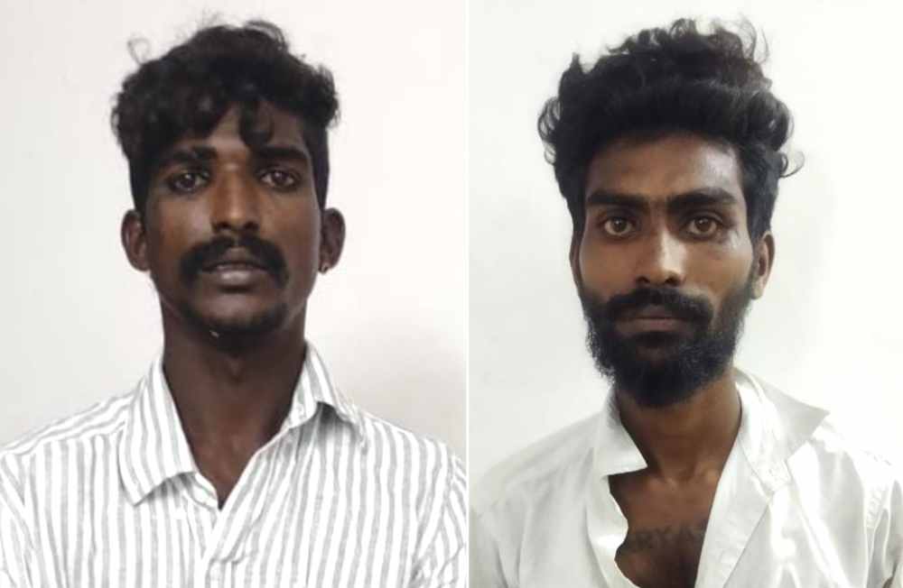 தூத்துக்குடியில் இருசக்கர வாகனத்தில் சென்றவரை வழிமறித்து செல்போன் பறித்த இருவர் கைது தூத்துக்குடியில் இருசக்கர வாகனத்தில் சென்றவரை வழிமறித்து செல்போன் பறித்த இருவர் கைது
