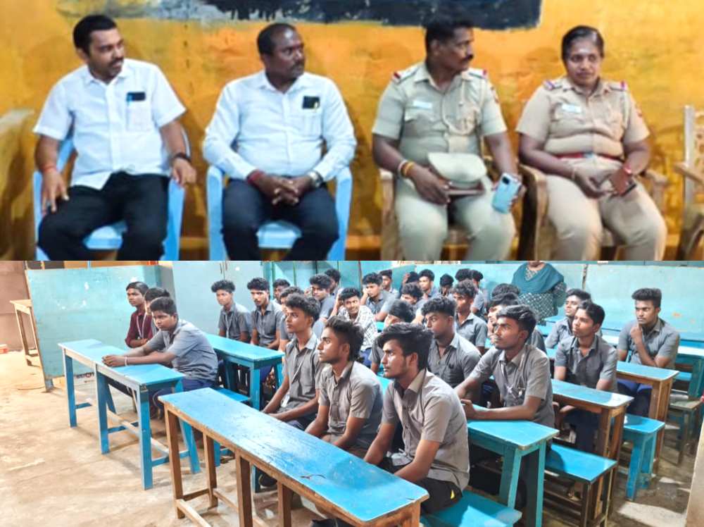 திருச்செந்தூர் கோயில் காவல் நிலையம் சார்பில் சர்வதேச போதை பொருள் ஒழிப்பு தின விழிப்புணர்வு முகாம் நடைபெற்றது திருச்செந்தூர் கோயில் காவல் நிலையம் சார்பில் சர்வதேச போதை பொருள் ஒழிப்பு தின விழிப்புணர்வு முகாம் நடைபெற்றது